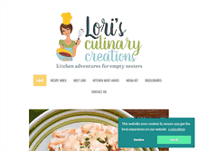 Tablet Screenshot of lorisculinarycreations.com